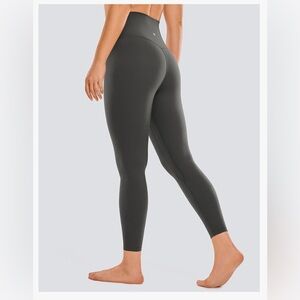 CRZ YOGA High-Waist Sculpting Leggings in Charcoal Gray